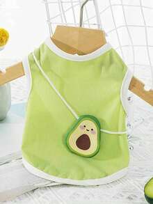 Cute Avocado Cartoon Pet Dog Vest Tank Top, Puppy Summer Shirt For Small Dogs Daily Wear - Multicolor - View 15