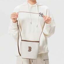 MLB Túi đeo vai dáng xô cổ điển thời trang unisex 3ABMB016N - Nâu-43BRS - Xem 10