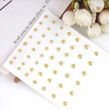 1pc Y2K Punk Vibes: Easy To Stick Rhinestone Stickers, Perfect For Instant Party Makeover - Eye, Nose And Ear Accessories Suitable For Women And Girls Halloween - A - View 3
