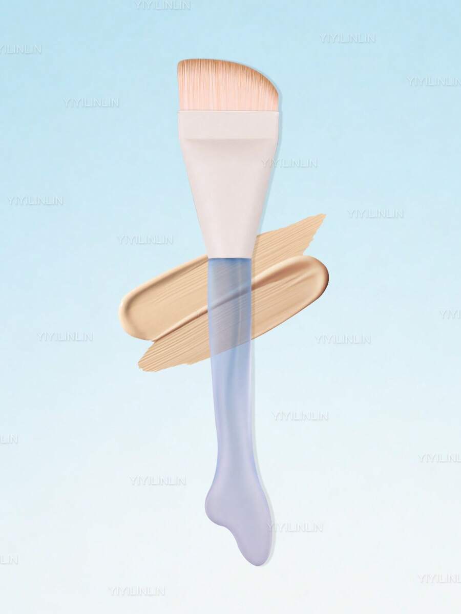 1pc Foundation Brush, Makeup Brush For Applying Foundation & Concealer, Creates An Airbrushed Finish, Made With Vegan, Cruelty-Free Bristles