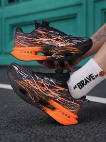 Lightweight Breathable Running Shoes - Carbon Plate Technology, Stable Support, All-Season Training Sneakers With EVA Cushioning And Arch Support. Low-Top Unisex Shoes For Marathon And Gym - Black - View 7