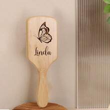 Lược gỗ cá nhân hóa dành cho nam giới - Khắc tên theo yêu cầu, tùy chỉnh văn bản, dụng cụ tỉa râu nhẹ, món quà hoàn hảo cho Ngày của Cha hoặc Giáng sinh, thiết kế trang nhã với các chi tiết được khắc laser. - Nhiều màu - Xem 7