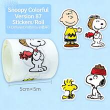 SNOOPY 1pc The 2026 New Popular Shaped Roll Up Sticker, With Cute And Attractive Appearance, Can Be Easily Filled! The Alien Design Is Extremely Innovative, With Fresh And Healing Patterns, Easy To Paste, And Versatile In Use. - Multicolor - View 5