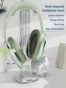 1pc Transparent Acrylic Non-Slip Stable Minimalist Design Detachable Gaming Headset Display Stand, Headphone Holder, Suitable For Over-Ear Gaming Headphones - View 6