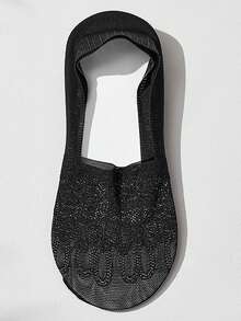 1/5 Pairs Women Lace Shallow Invisible Liner Socks, Non-Slip, Breathable Mesh Thin Socks - Multicolor - View 17