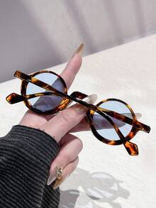 1pc Men's Fashion New Arrival, Universal Retro Punk Style Small Frame Round Shape, Personality Hipster Street Style For Daily Wear, Driving, Party - Multicolor - View 3