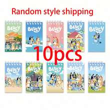 5pcs/10pcs Bluey Anime Portable Notepad Mini Notebook Set Figure Portable Notebook Cartoon Children Notebook,Very Suitable For Festivals, Fans, Schools, And Gift Giving(Random Style) - Multicolor - View 11