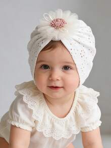 2 chiếc mũ hoa cho bé gái, mềm mại và thoáng khí, thoải mái, thuộc bộ sưu tập xuân hè, mũ mỏng, mũ cho bé gái, trang phục xuân hè cho bé gái - Nhiều màu - Xem 2