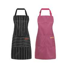 2 Pack Cooking Aprons Adjustable Bib Apron For Women With 2 Pockets, Kitchen Restaurant Men Chefs Aprons - Let's Learn - View 2