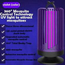 SOKANY Lámpara repelente de mosquitos silenciosa alimentada por USB - Iluminación morada, tecnología de doble sensor, la luz UV atrae a los mosquitos, protección de cobertura amplia de 360°, material ABS duradero, adecuada para uso en exteriores y dormitorio, protege el sueño, esencial para todas las estaciones, poderoso repelente de mosquitos - Morado Violeta - Ver 4