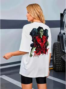 Basic Jackson Thriller Maicon Unisex T-Shirt Ref4788 - 白色 - 查看 5