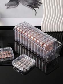 1/12pcs Nail Art Organizer Set, Nail Tip Box With Lid - Dustproof Clear Storage Box For Press-On Nails, Jewelry (Necklaces, Bracelets, Rings) False Eyelashes And Other Cosmetics, Nail Art Organizer - View 2