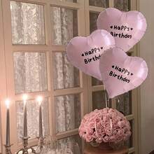 Customized Party Balloons, Cursive Font, Wedding Balloons, Birthday Balloons, Suitable For Halloween, Christmas, Easter, New Year, Valentine's Day And Other Major Holiday Events, Can Customize Personalized Names, Multiple Colors Available, Mix And Match - Multicolor - View 1