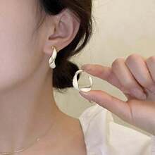 10 Pairs/Pack Luxury Inlaid Zinc Alloy Women Stud Earrings, Elegant & Versatile Mixed Styles Earrings Set Party, Wedding, Daily Wear, Fashion Jewelry Best, Random Delivery In OPP Bag - 混合風格 - 查看 11