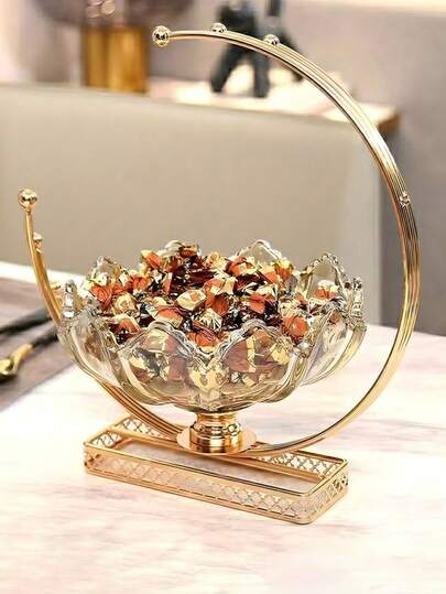 1PC European-Style Luxury Glass Fruit Bowl. Available In Multiple Sizes. Suitable For Holding Fruits, Dried Fruits, Chocolates, Candies, Etc. A Great Choice For Centerpiece Decoration, Suitable As A Gift For Elders, Or For Housewarming, Father's Day, Or Mother's Day.