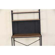 Home Gaming Computer Desk With Storage Bookshelf 3 Tier Study Office Table - Multicolor - View 2