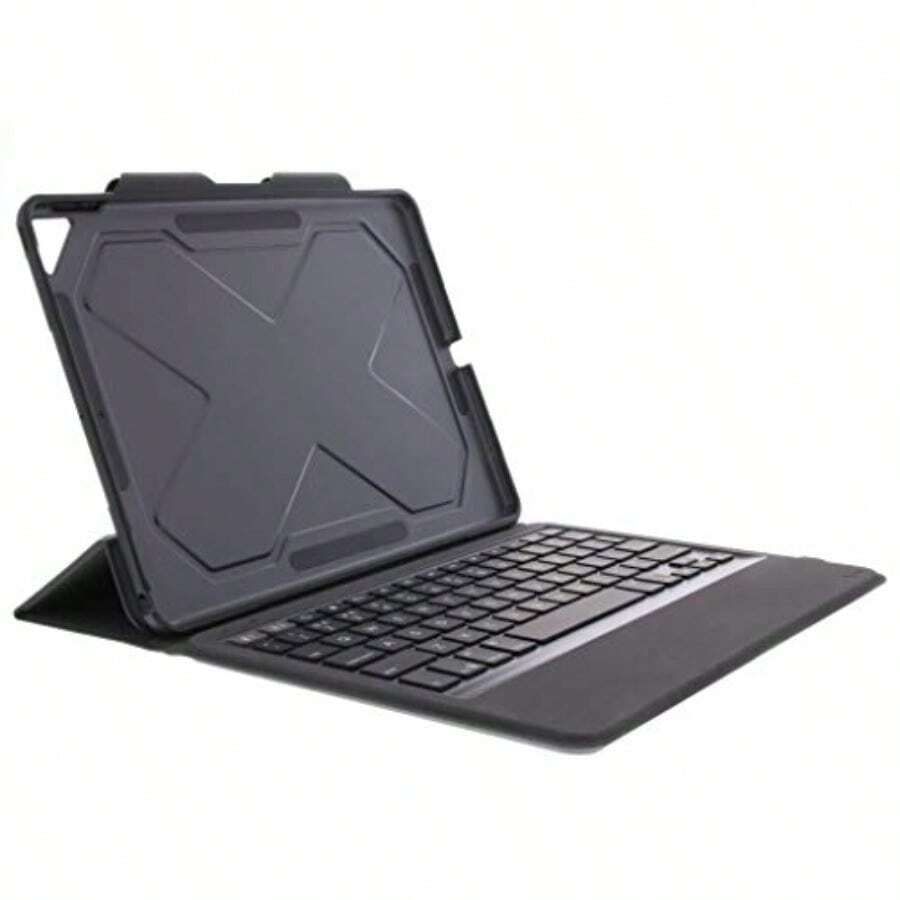 ZAGG Rugged Messenger - Funda Retroiluminada en 7 Colores y Teclado Bluetooth para Apple iPad Pro 10.5" 2017/iPad Air 3ª Generación - Negro - Negro - Ver 1