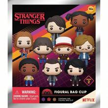 Netflix 1PC Stranger Things Officially Licensed 3D Anime Character Series - 1pc Mystery Bulk Bag Clip Keychain Random One Mike Wheeler And Eleven Or Other Characters For Mom And Friend Anniversary Gifts - Multicolor - View 3