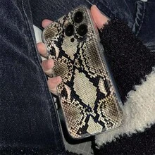 Funda de teléfono con estampado de leopardo brillante, colorido y con graffiti estilo Y2K, adecuada para iPhone 17 Pro Max, 17 Pro, 17, 16 Pro Max, 16 Pro, 16, 16 Plus, 15 Pro Max, 15 Pro, 13 Pro Max, 14 Pro, 12 Pro Max, 17 Air, 14, 13, 12, 11, funda de teléfono de moda resistente a golpes de estilo coreano - Marrón - Ver 7
