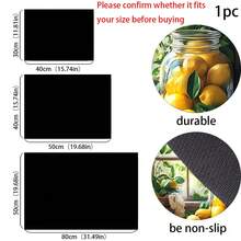 1pc, 2D Rubber Furnace Cover Pad, With Non-Slip And Heat-Resistant Synthetic Surface, Is Suitable For Glass Electric Furnace, With Scratch-Proof Function, And Can Be Used As Oven, Washing Machine And Dryer. - Multicolor - View 7