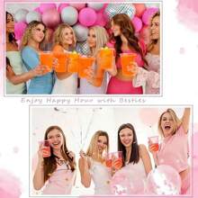 Reusable Thick Beverage Cup, Cute Orange Color Suitable For Bachelorette Party, Bridal Shower, Kitchen, Dining Room And Living Room; Perfect Gift For Holding Coffee, Tea, Milk, Juice - View 3