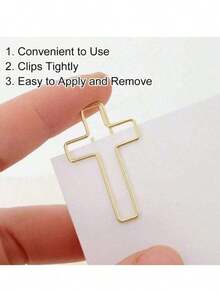 5/10/20个装十字形书签，圣经书签，笔记本书签，日记本夹子，基督教圣经学习用品，基督教日记配件，圣经日记用品，圣经书签，学习用品，返校季 - A - 查看 5