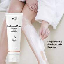 ECO FINEST 男女通用私处脱毛膏（黄瓜/玫瑰香型）：无痛脱毛膏，适用于比基尼线、腿部、腋下、私处及粗毛，蕴含角鲨烷、橄榄油、荷荷巴油，清洁滋润肌肤，温和不刺激。 - 膏狀 - 查看 2