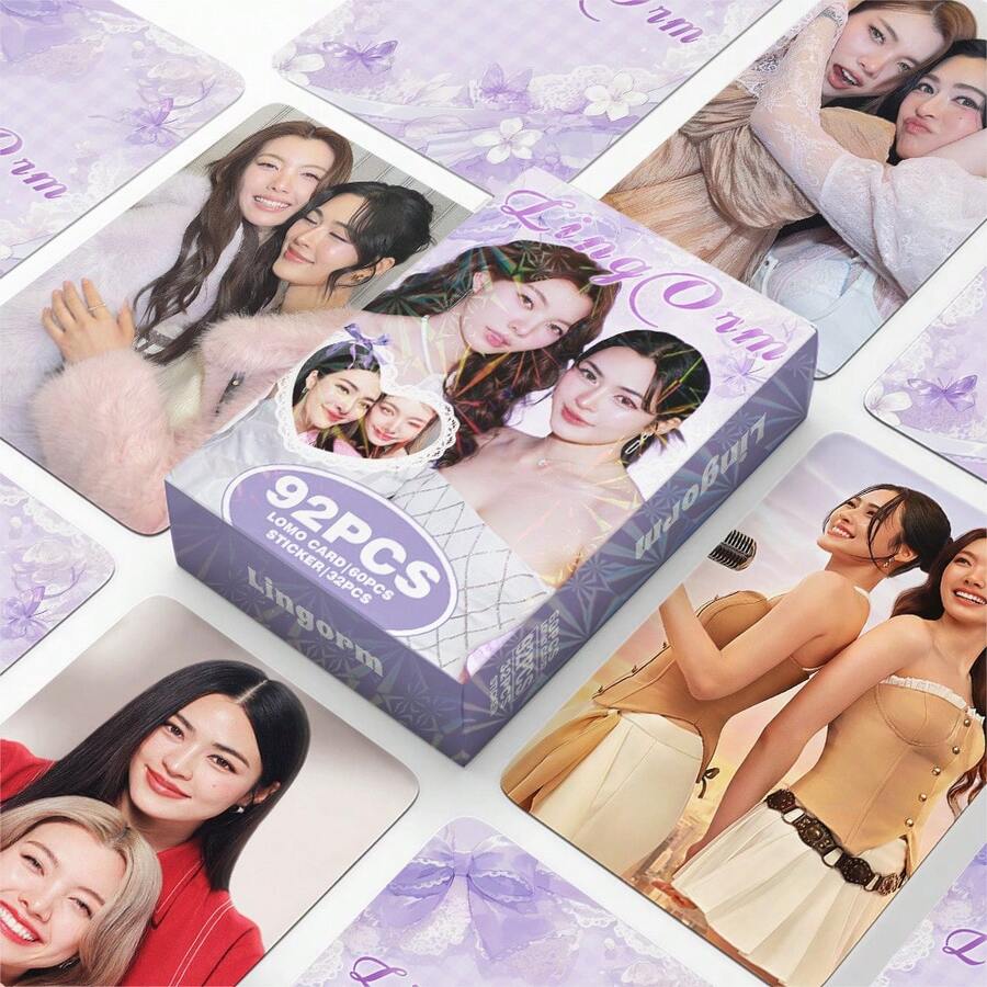 92张泰国明星LINGORM周边3英寸照片卡、Lingering迷你贴纸、LOMO卡片、贺卡 - 彩色 - 查看 1