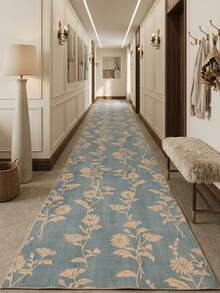 1 pieza Alfombra/Tapete/Felpudo/Pasillo de área con patrón floral vintage, rayado y botánico, alfombra suave y lavable para baño, cocina, entrada, pasillo, dormitorio, sala de estar, decoración versátil para el hogar - Multicolor - Ver 2