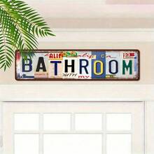 1/2pcsVintage License Plate Style MUSIC ROOM Metal Sign, Retro Wall Art Decor For Music Studio, Unique Music Lover Gift For Home - Multicolor-iron Painting - View 7