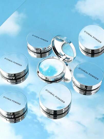 Polvo compacto ligero y suave | Fórmula en crema y polvo, cobertura natural sin costuras | Cobertura duradera y construible, cubre imperfecciones | Cosmético ideal para maquillaje diario y regalos