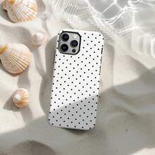 Black Dot Film Magnetic Suction 2-In-1 Suitable For Apple 17pro Phone Case 16/15/14/13 Soft Shell Hard Shell - trắng - Xem 2