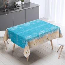 1 chiếc khăn trải bàn chủ đề bãi biển mùa hè, khăn trải bàn bằng nhựa chống thấm nước in hình, trang trí tiệc sóng biển và hồ bơi, thích hợp cho tiệc sinh nhật kiểu Hawaii, kích thước 54x86,6 inch. - Nhiều màu - Xem 5