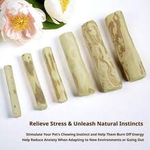 1根天然咖啡木狗磨牙棒，耐用耐咬，适合中大型犬使用，可用于牙齿护理。 - 彩色 - 查看 2