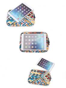 1个 LISEN 波浪菱形图案平板电脑保护套，适用于 9.7 英寸、10 英寸、11 英寸平板电脑，兼容荣耀、Air、Pro 10.9 英寸平板电脑。 - 藍紋菱形格 - 查看 6