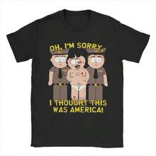 Men Women's Souths Parks Randy Get Rested T Shirts Cotton Tops Casual Short Sleeve Crewneck Tees Gift Idea T-Shirts - Black - View 1