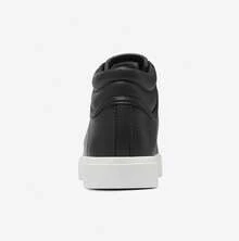 Skechers 新款女子耐磨緩震休閒板鞋 - 黑與白 - 查看 4