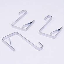 6 piezas Ganchos de puerta de metal ajustables, se ajustan a puertas de 3,6 cm a 4,9 cm de ancho, para colgar ropa, toallas, abrigos, llaves y talla grande - Multicolor - Ver 10