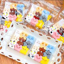 2026年新品上市，1/9件装夏季新款柔软芝士质感捏捏乐拼图，适合派对、生日、夏季礼物、毕业礼物 - 彩色 - 查看 2