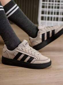 Adidas GC Alpha SK8 Comfortable Fit Round Toe Sneakers, Unisex, Light Grey - Light Gray - View 1