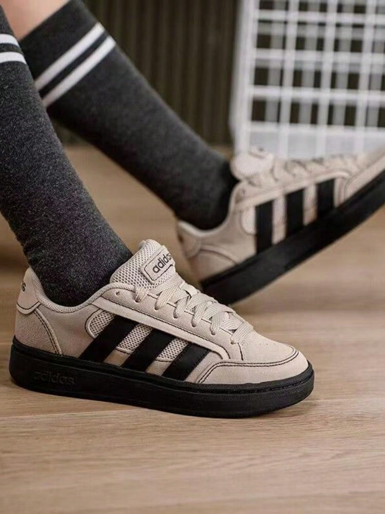 Adidas GC Alpha SK8 Comfortable Fit Round Toe Sneakers, Unisex, Light Grey - Light Gray - View 1