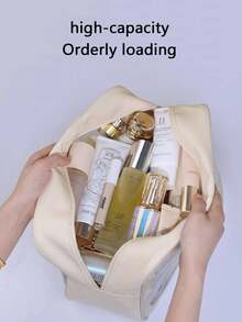 SpongeBob SquarePants Túi đựng mỹ phẩm PVC trong suốt, túi đựng dây cáp đa năng có tay cầm, túi đựng mỹ phẩm in hình hoạt hình chống thấm nước, túi đựng đồ dùng vệ sinh cá nhân di động phù hợp để đựng dây cáp, bút, văn phòng phẩm và đồ dùng hàng ngày, thích hợp cho văn phòng, trường học và du lịch, phụ kiện bàn làm việc và túi xách dễ thương. - Bọt biển Bob - Xem 5