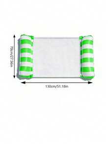 成人充气水上吊床躺椅 - 耐用PVC材质,可折叠条纹充气泳池漂浮物,适合泳池派对和夏季礼物 - 多色 - 查看 15