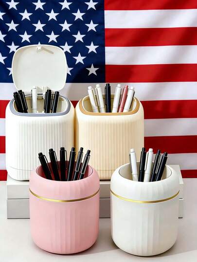 Hộp đựng đồ dùng văn phòng đa năng - Hộp đựng bút bằng nhựa nhẹ, thiết kế nhiều ngăn, hộp đựng đồ dùng văn phòng và học tập nhỏ gọn, khay đựng đồ trang điểm, hình dạng hình học hiện đại, thiết kế vách ngăn tiện dụng, vật dụng thiết yếu cho gia đình, lý tưởng cho mùa tựu trường. 1 Giá đỡ bút để bàn tùy chỉnh, phù hợp trang trí lớp học, hộp đựng bút cho giáo viên, quà tặng cá nhân cho giáo viên, quà tặng mùa tựu trường.