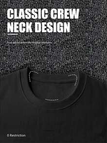 Men's Casual T-Shirt. Black Short-Sleeved T-Shirt With A Round Neck And A Red Heart-Shaped Terrier Dog Print. | Casual Everyday Graphic T-Shirt - 黑色 - 查看 6