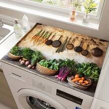 1pc, 2D Rubber Furnace Cover Pad, With Non-Slip And Heat-Resistant Synthetic Surface, Is Suitable For Glass Electric Furnace, With Scratch-Proof Function, And Can Be Used As Oven, Washing Machine And Dryer. - Multicolor - View 17