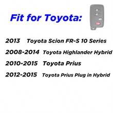 Key Fob Cover For  Camry 4 Buttons Remote Protector Case Fit For Avalon Camry Hybrid Corolla Highlander Hybrid Prius Plug In Hybrid Scion FR-S 10 Series Pink - Pink - 查看 5