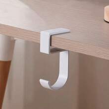 2pcs/1pc 5-Shaped Desk Edge Hanging Hook, Student/Office Detachable Handbag Holder Rack, Desk Organizer - Multicolor - View 5
