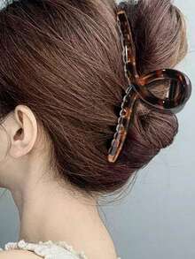 1/2 chiếc kẹp tóc kiểu retro họa tiết da báo thanh lịch, thiết kế họa tiết da báo chấm bi sang trọng, thời trang và sành điệu, phù hợp để sử dụng hàng ngày. - Nhiều màu - Xem 2