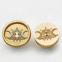 1 đầu đóng dấu bằng đồng thau (không bao gồm cán), các họa tiết bao gồm hình trái tim, động vật (mèo, ngựa, chó, ong, côn trùng), sao, trăng, thích hợp để đóng dấu lên thiệp mời cưới, phong bì và bao bì quà tặng. - mảnh đơn - Xem 23